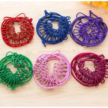 Taşınabilir Pratik Mandallı Çamaşır İpi