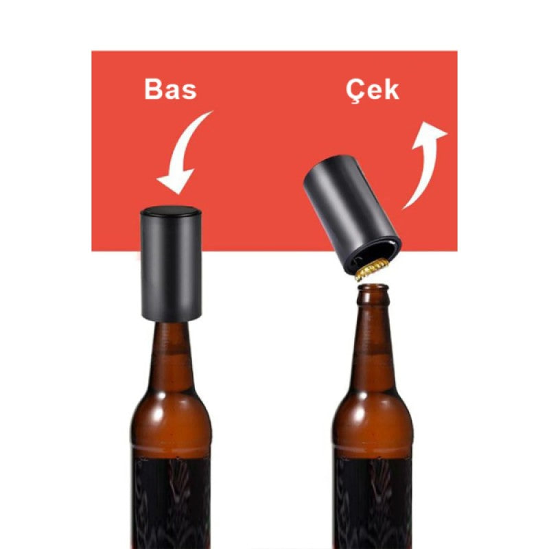 Pratik Şişe Açacağı Bas Bırak