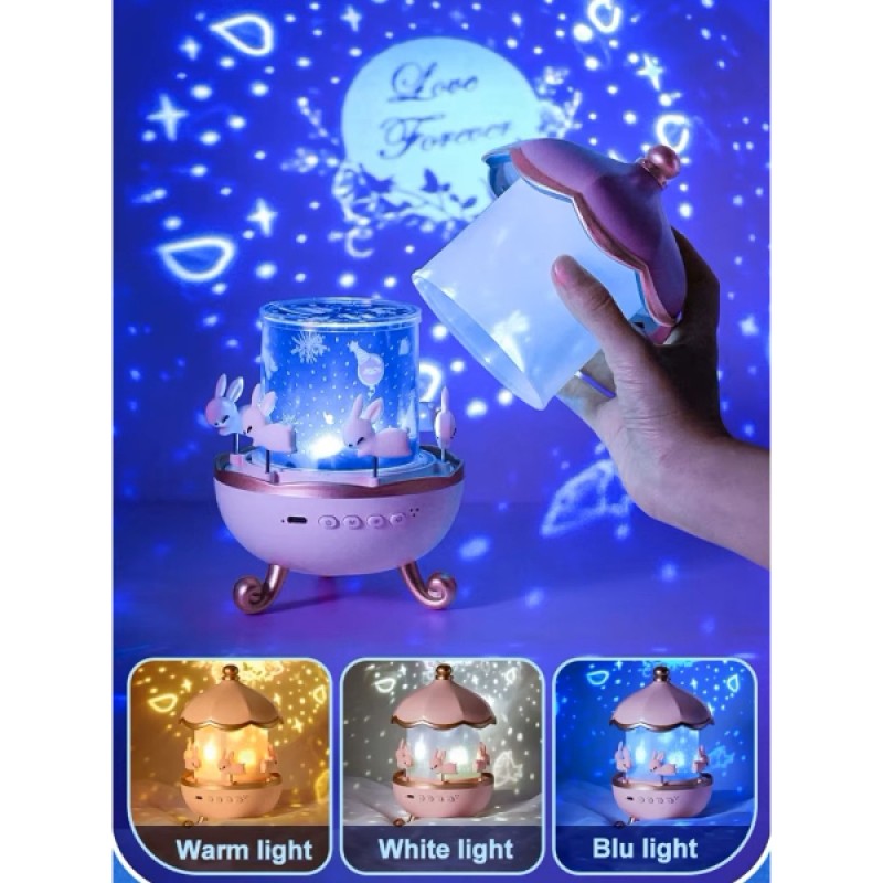 Tavşan Atlıkarınca Multifonksiyon Projektör